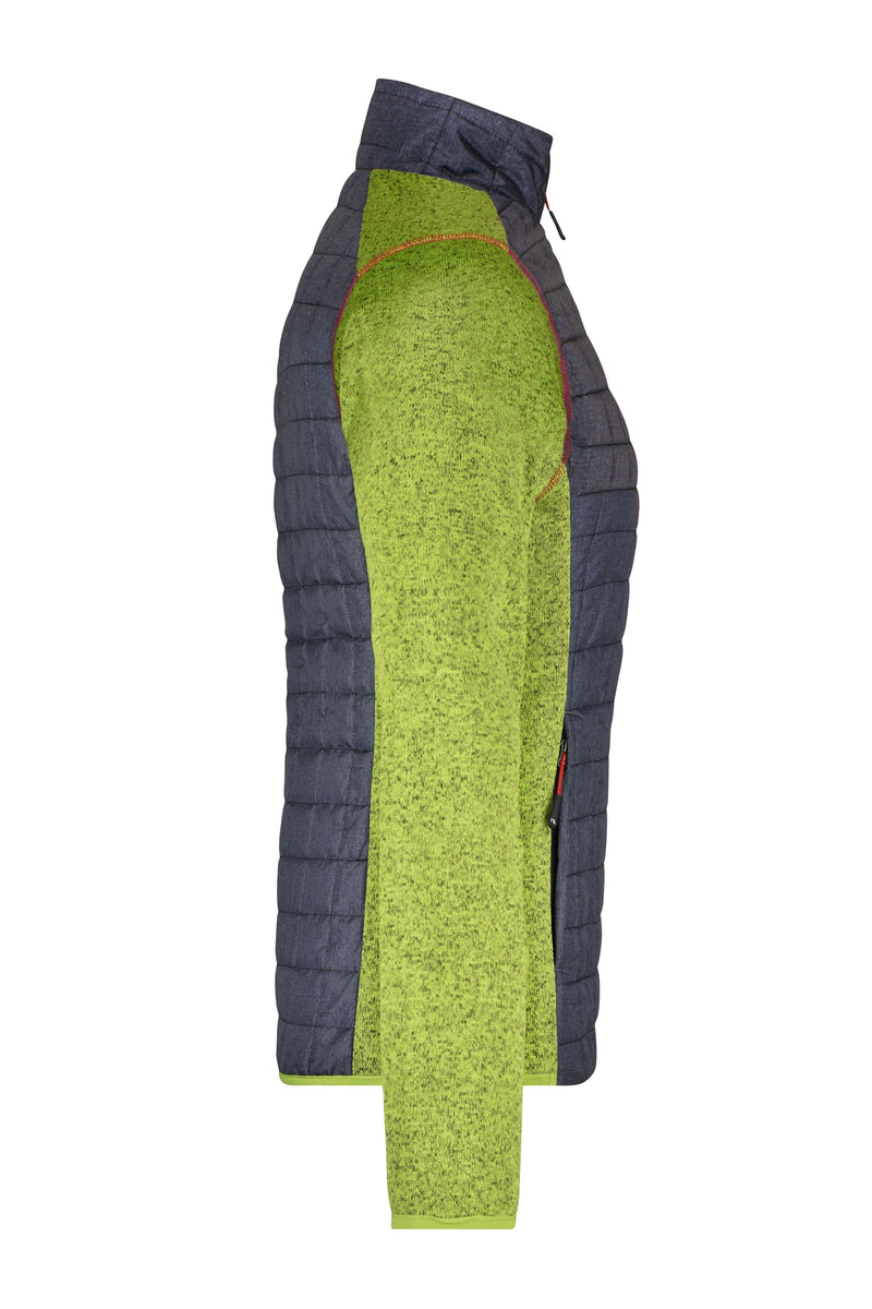 Laden Sie das Bild in Galerie -Viewer, Strickfleecejacke im stylischen Materialmix - JN741
