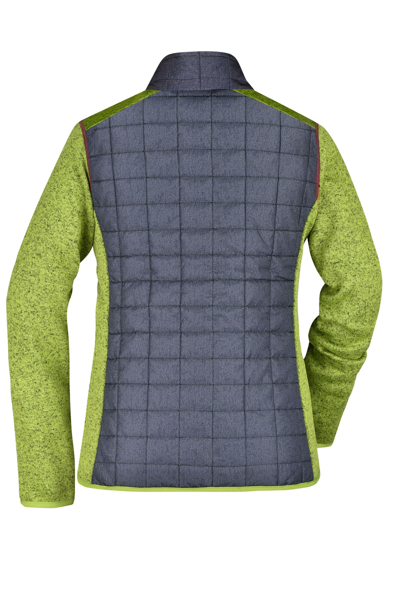 Laden Sie das Bild in Galerie -Viewer, Strickfleecejacke im stylischen Materialmix - JN741
