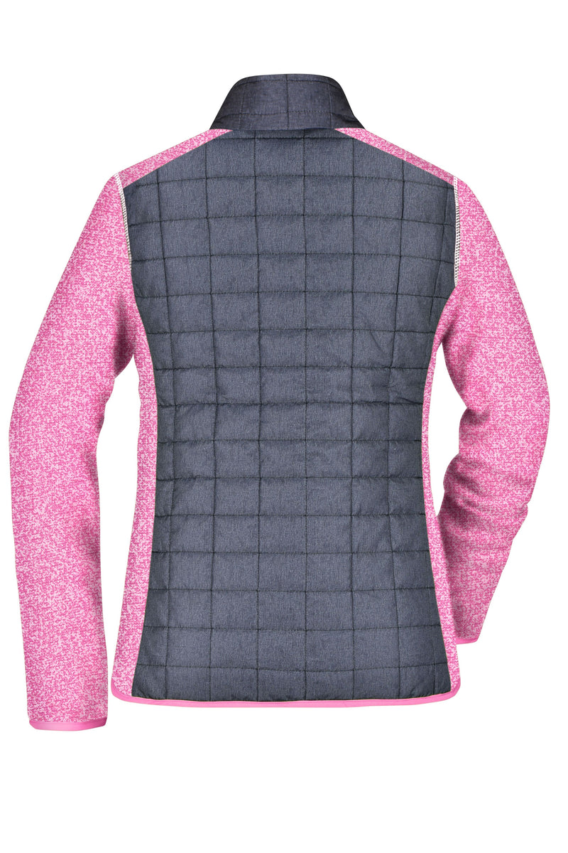 Laden Sie das Bild in Galerie -Viewer, Strickfleecejacke im stylischen Materialmix - JN741
