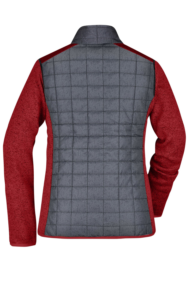 Laden Sie das Bild in Galerie -Viewer, Strickfleecejacke im stylischen Materialmix - JN741
