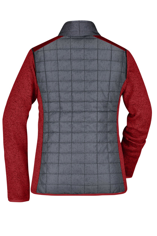 Strickfleecejacke im stylischen Materialmix - JN741