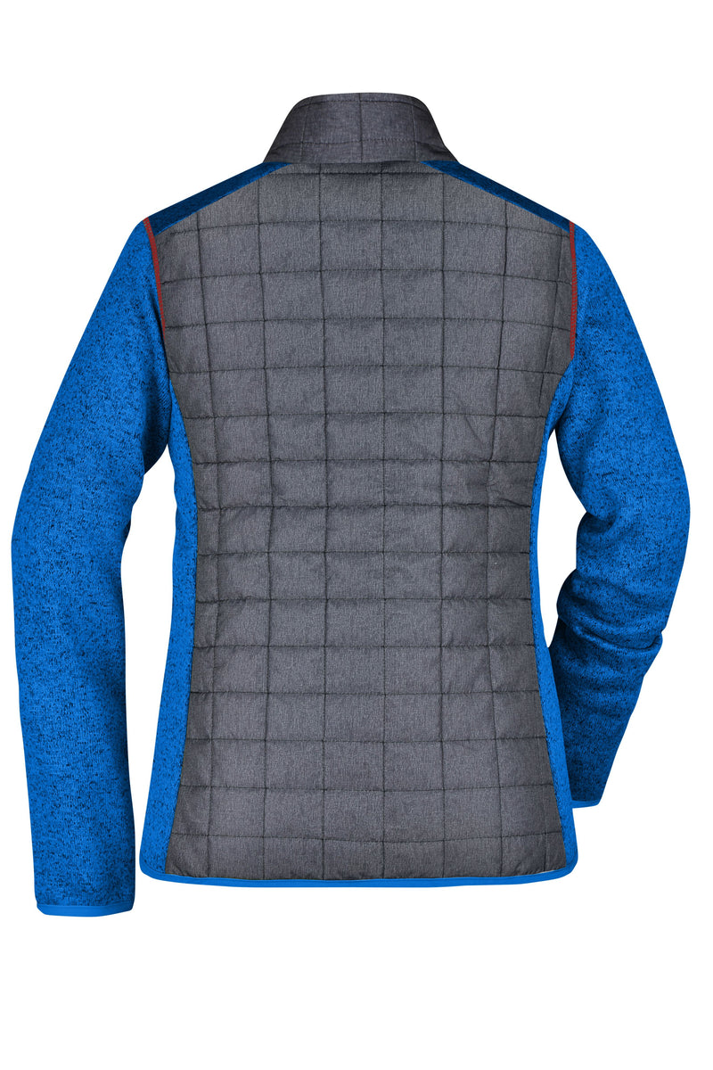 Laden Sie das Bild in Galerie -Viewer, Strickfleecejacke im stylischen Materialmix - JN741
