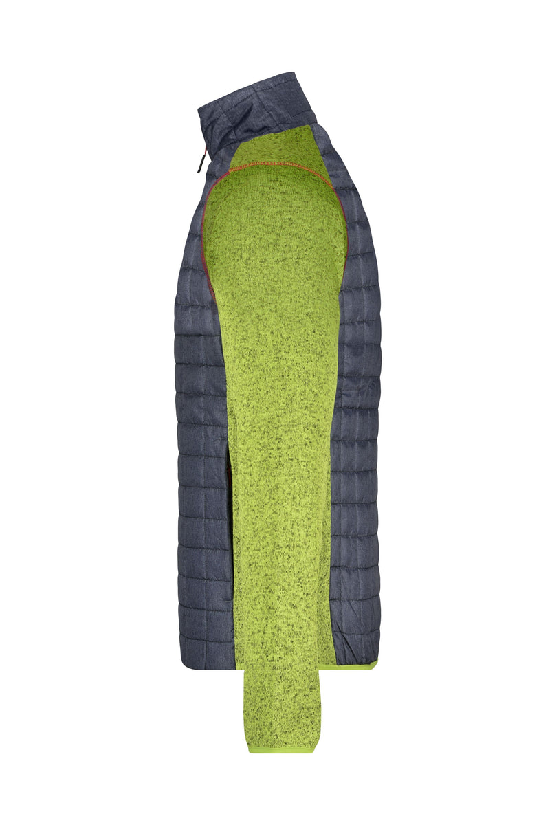 Laden Sie das Bild in Galerie -Viewer, Strickfleecejacke im stylischen Materialmix - JN742
