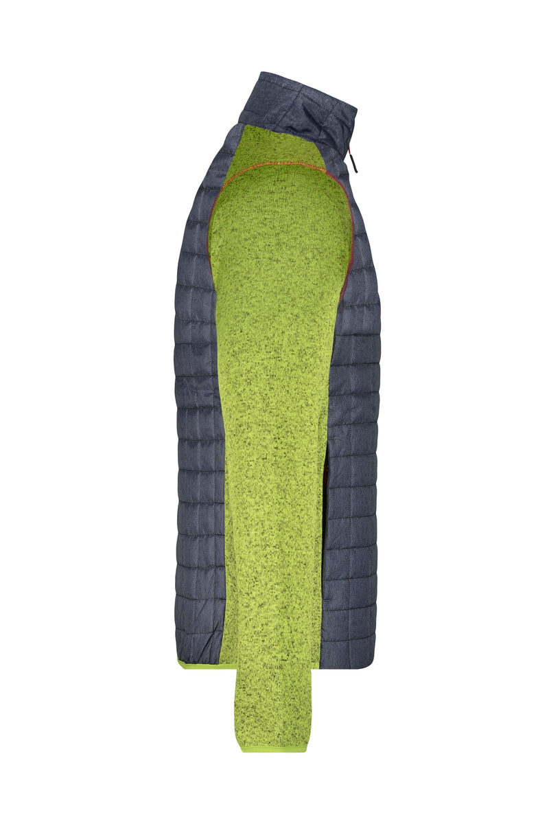 Laden Sie das Bild in Galerie -Viewer, Strickfleecejacke im stylischen Materialmix - JN742
