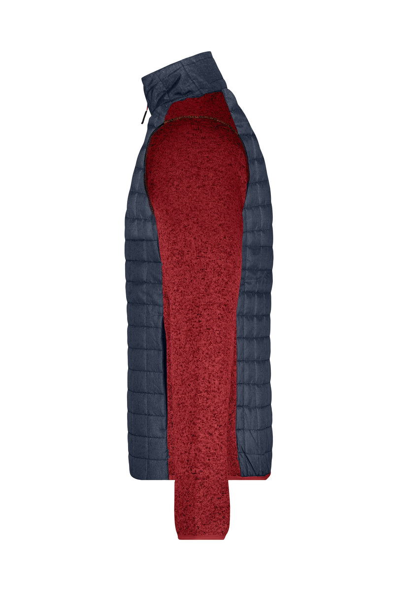 Laden Sie das Bild in Galerie -Viewer, Strickfleecejacke im stylischen Materialmix - JN742
