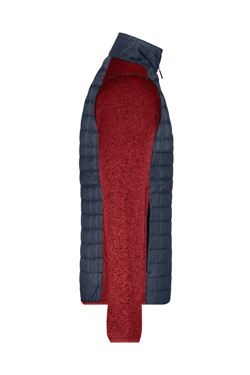 Laden Sie das Bild in Galerie -Viewer, Strickfleecejacke im stylischen Materialmix - JN742
