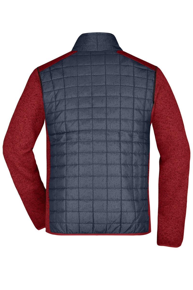 Laden Sie das Bild in Galerie -Viewer, Strickfleecejacke im stylischen Materialmix - JN742
