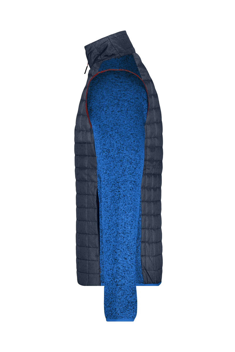 Laden Sie das Bild in Galerie -Viewer, Strickfleecejacke im stylischen Materialmix - JN742
