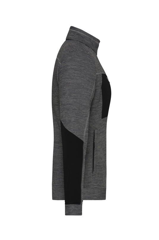 Pflegeleichte Strick-Fleecejacke für Arbeit und Freizeit - JN1817