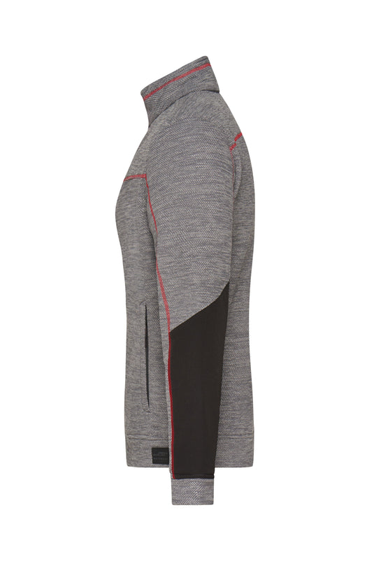 Pflegeleichte Strick-Fleecejacke für Arbeit und Freizeit - JN1817