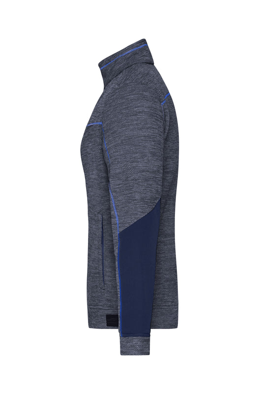 Pflegeleichte Strick-Fleecejacke für Arbeit und Freizeit - JN1817