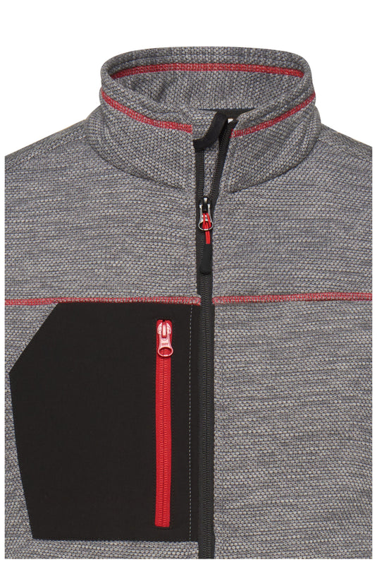 Pflegeleichte Strick-Fleecejacke für Arbeit und Freizeit - JN1818