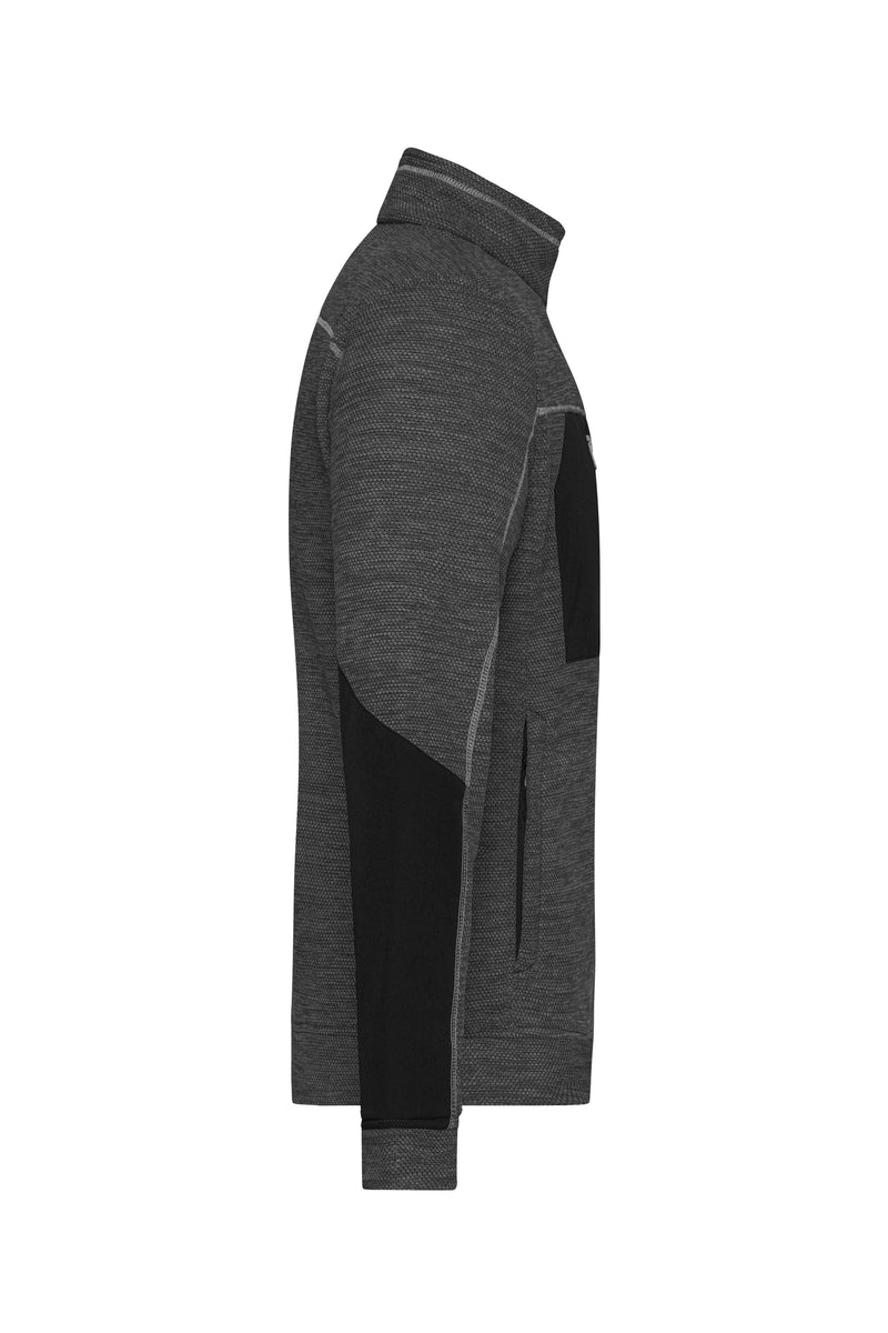 Laden Sie das Bild in Galerie -Viewer, Pflegeleichte Strick-Fleecejacke für Arbeit und Freizeit - JN1818
