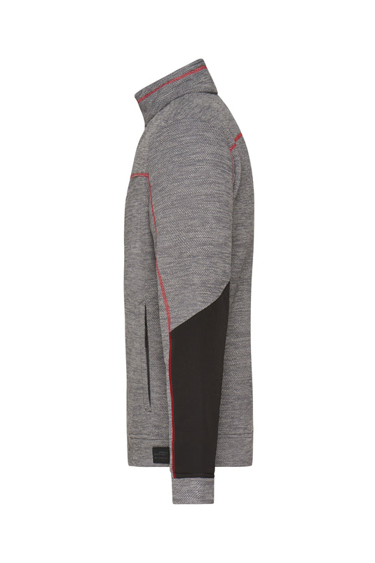 Pflegeleichte Strick-Fleecejacke für Arbeit und Freizeit - JN1818