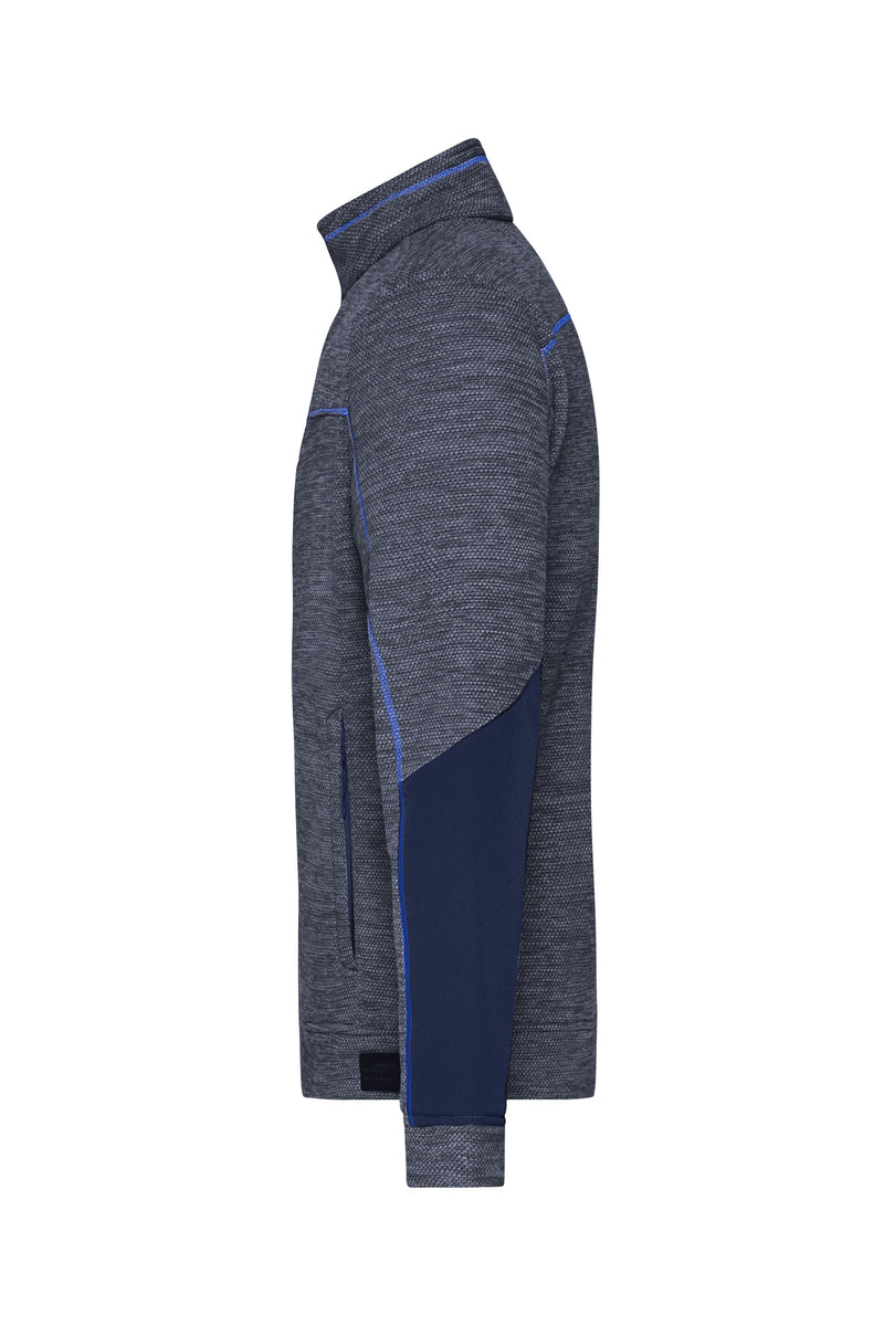 Laden Sie das Bild in Galerie -Viewer, Pflegeleichte Strick-Fleecejacke für Arbeit und Freizeit - JN1818
