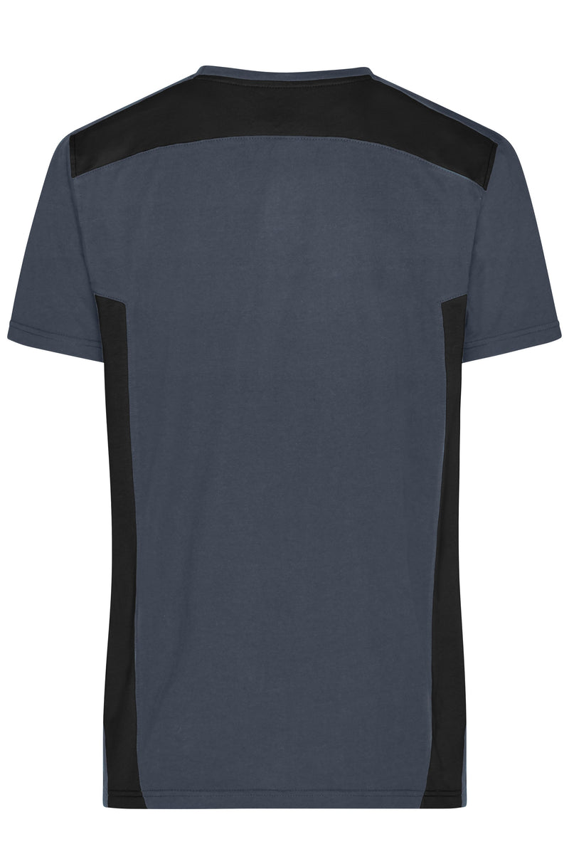 Laden Sie das Bild in Galerie -Viewer, Strapazierfähiges und pflegeleichtes T-Shirt mit Kontrasteinsätzen - JN1824
