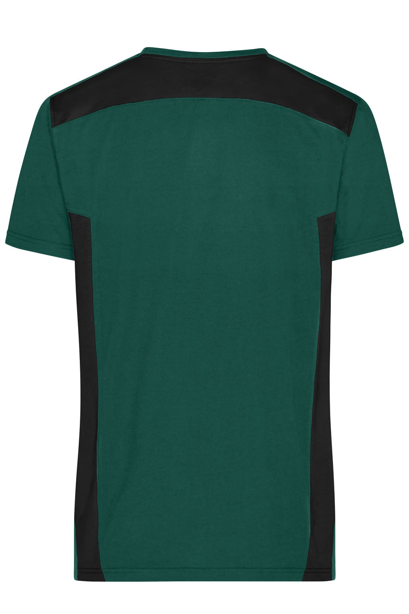 Laden Sie das Bild in Galerie -Viewer, Strapazierfähiges und pflegeleichtes T-Shirt mit Kontrasteinsätzen - JN1824
