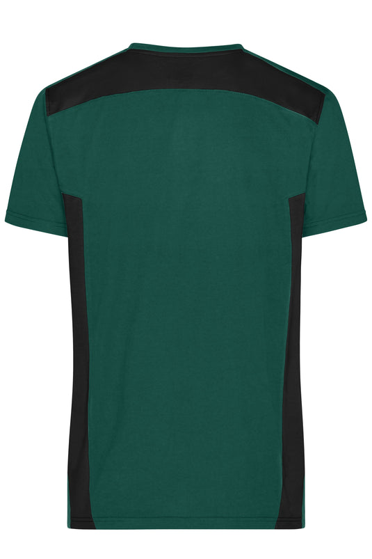Strapazierfähiges und pflegeleichtes T-Shirt mit Kontrasteinsätzen - JN1824