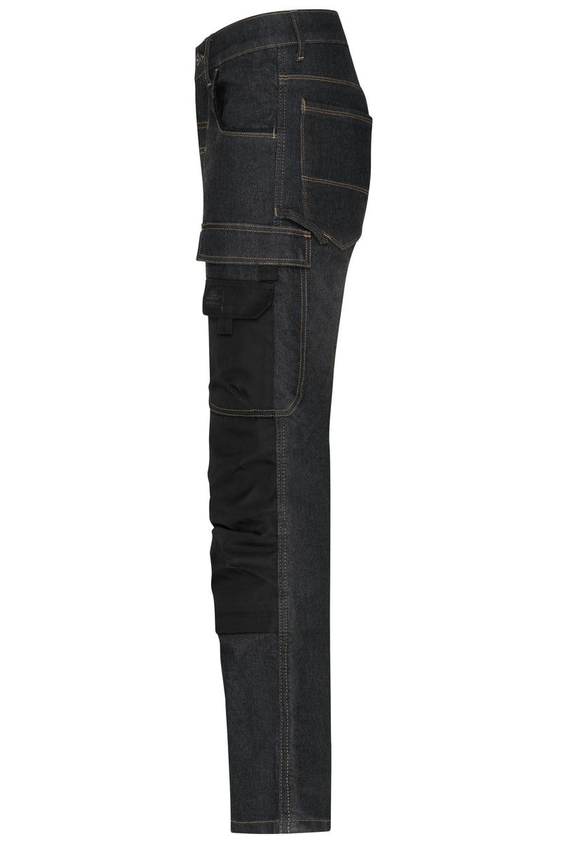 Laden Sie das Bild in Galerie -Viewer, Jeans-Hose in gerader Schnittführung mit vielen Details - JN875
