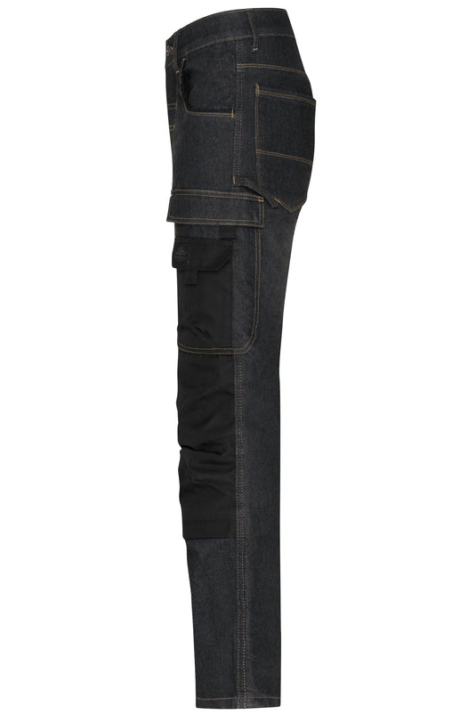 Jeans-Hose in gerader Schnittführung mit vielen Details - JN875