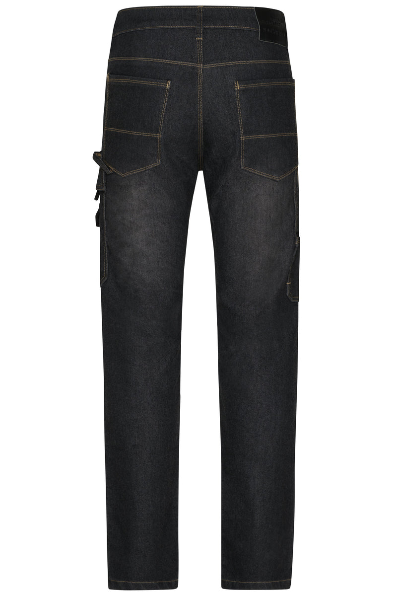Laden Sie das Bild in Galerie -Viewer, Jeans-Hose in gerader Schnittführung mit vielen Details - JN875
