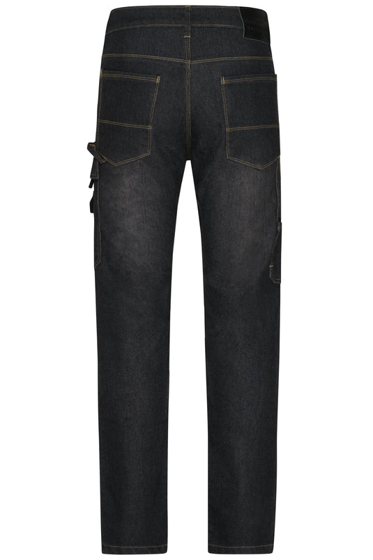 Jeans-Hose in gerader Schnittführung mit vielen Details - JN875