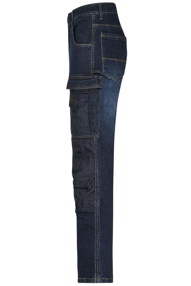 Laden Sie das Bild in Galerie -Viewer, Jeans-Hose in gerader Schnittführung mit vielen Details - JN875
