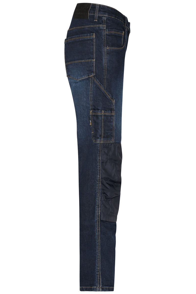 Laden Sie das Bild in Galerie -Viewer, Jeans-Hose in gerader Schnittführung mit vielen Details - JN875

