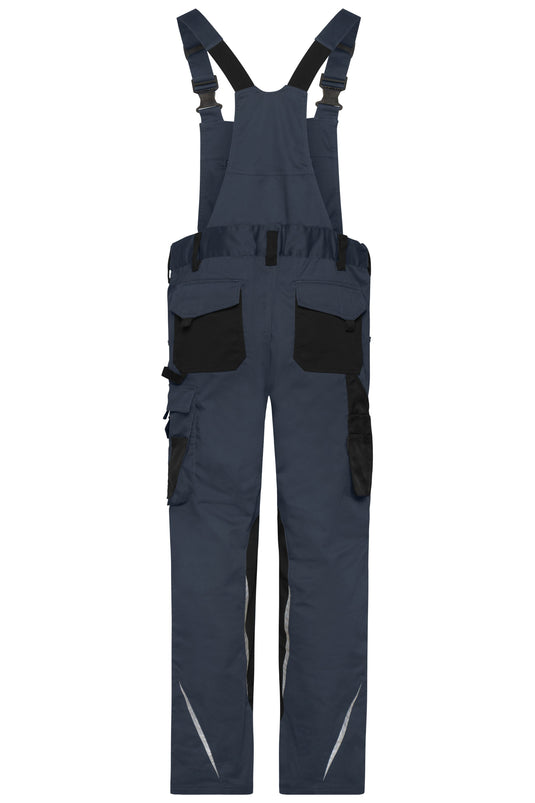 Spezialisierte Latzhose mit funktionellen Details und flexibel einstellbarem, elastischen Bund - JN1833