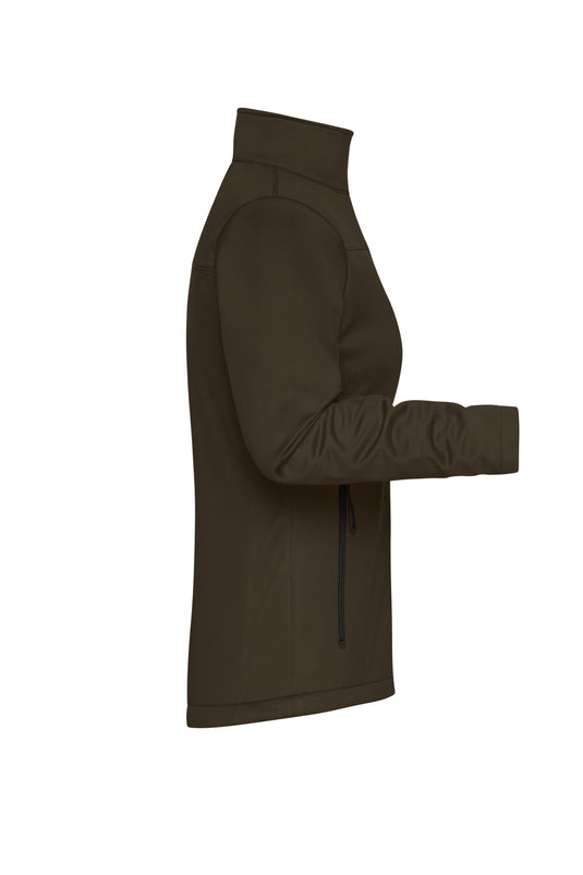 Klassische Softshelljacke im sportlichen Design aus recyceltem Polyester - Damen - JN1171