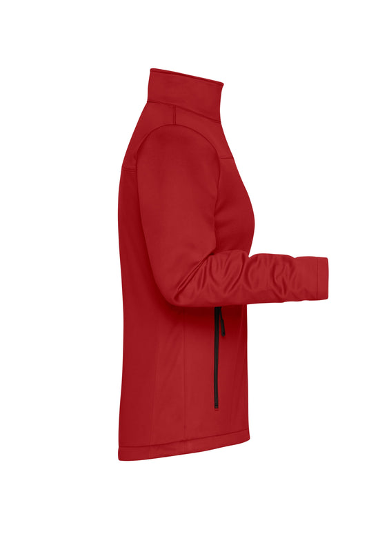 Klassische Softshelljacke im sportlichen Design aus recyceltem Polyester - Damen - JN1171