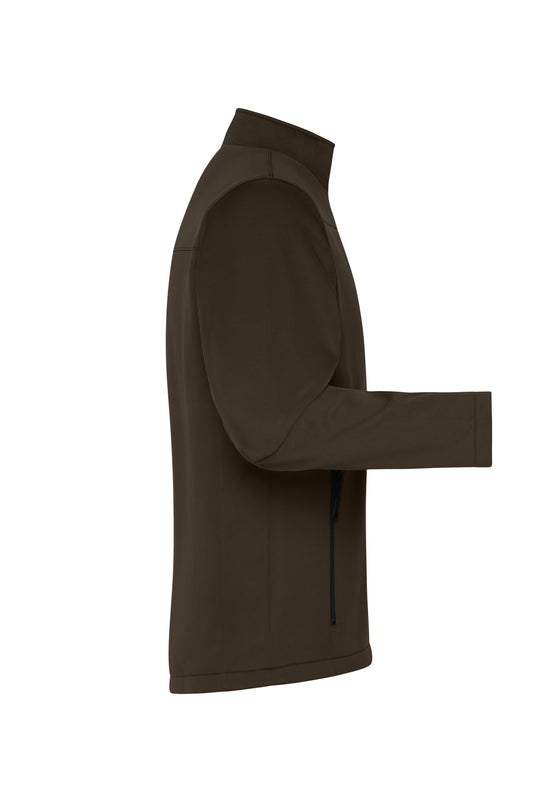 Klassische Softshelljacke im sportlichen Design aus recyceltem Polyester - Herren - JN1172