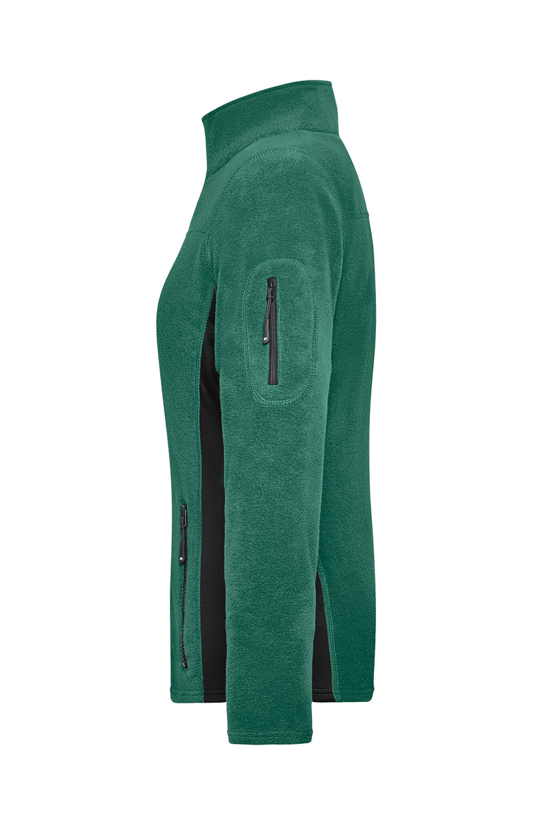 Laden Sie das Bild in Galerie -Viewer, Strapazierfähige Fleece Jacke im Materialmix - JN841
