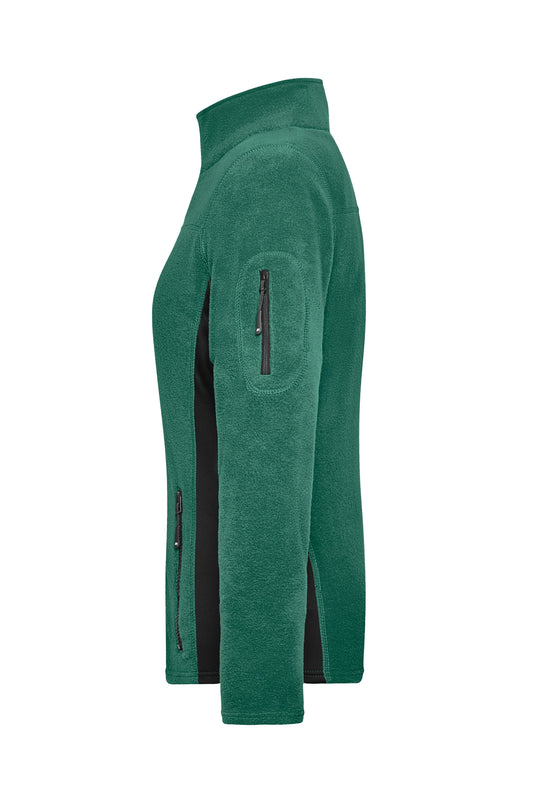Strapazierfähige Fleece Jacke im Materialmix - JN841