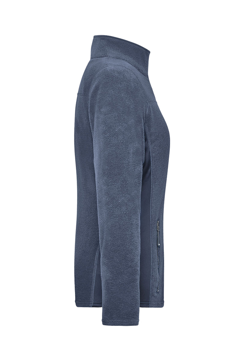Laden Sie das Bild in Galerie -Viewer, Strapazierfähige Fleece Jacke im Materialmix - JN841
