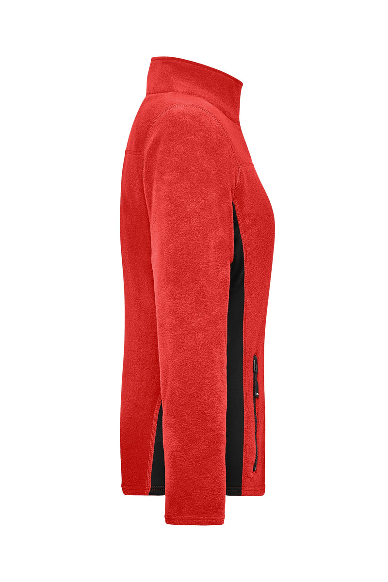 Laden Sie das Bild in Galerie -Viewer, Strapazierfähige Fleece Jacke im Materialmix - JN841
