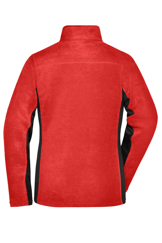 Strapazierfähige Fleece Jacke im Materialmix - JN841