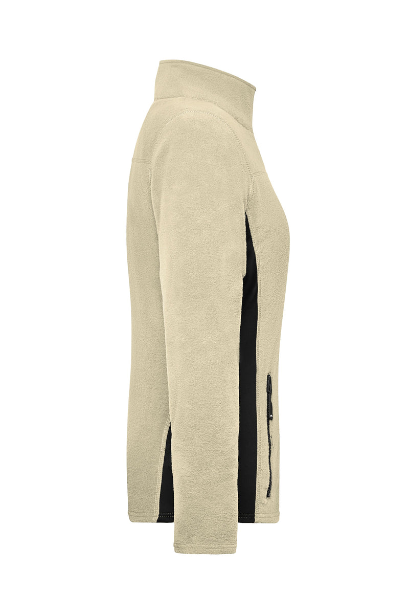 Laden Sie das Bild in Galerie -Viewer, Strapazierfähige Fleece Jacke im Materialmix - JN841
