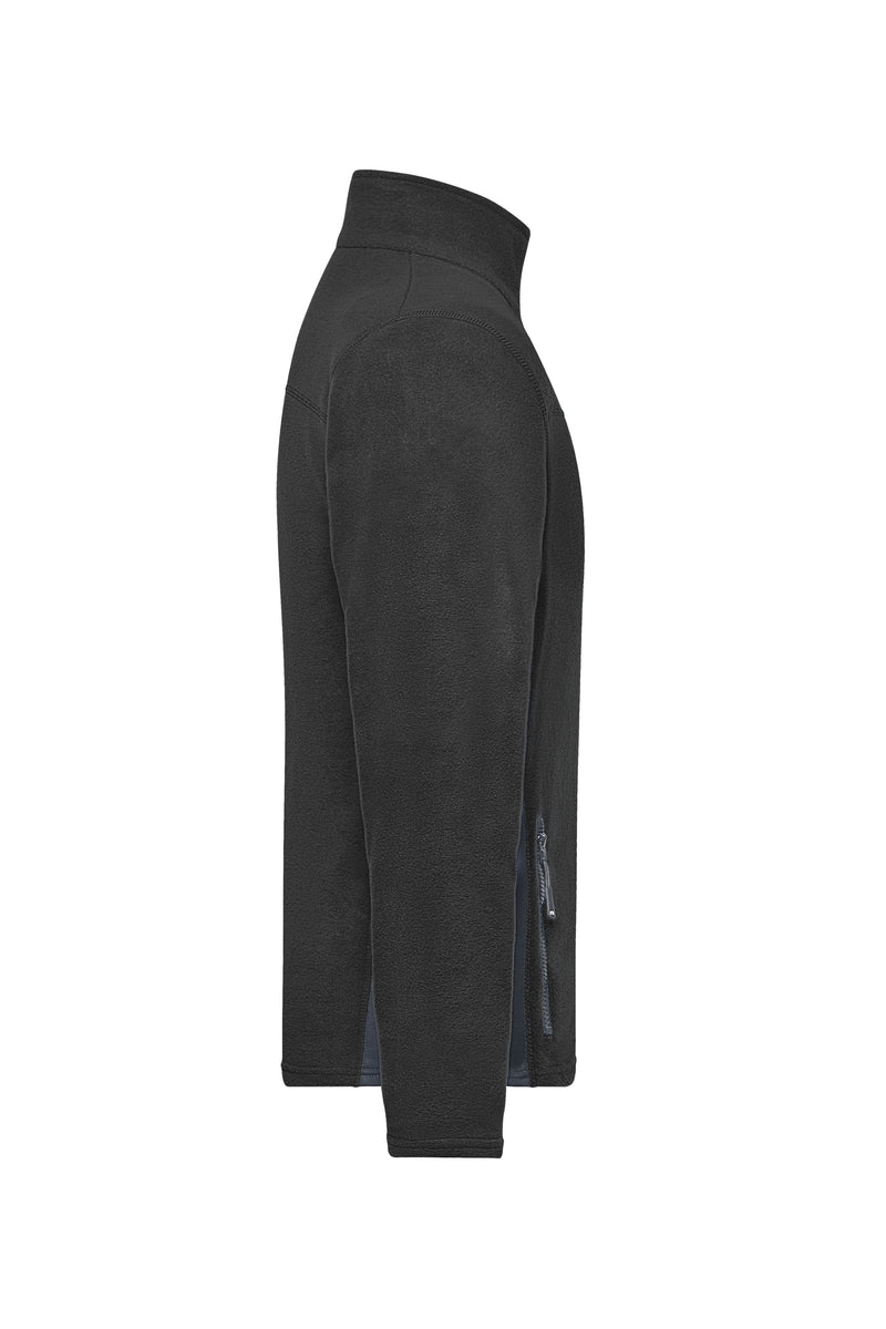 Laden Sie das Bild in Galerie -Viewer, Strapazierfähige Fleece Jacke im Materialmix - JN842
