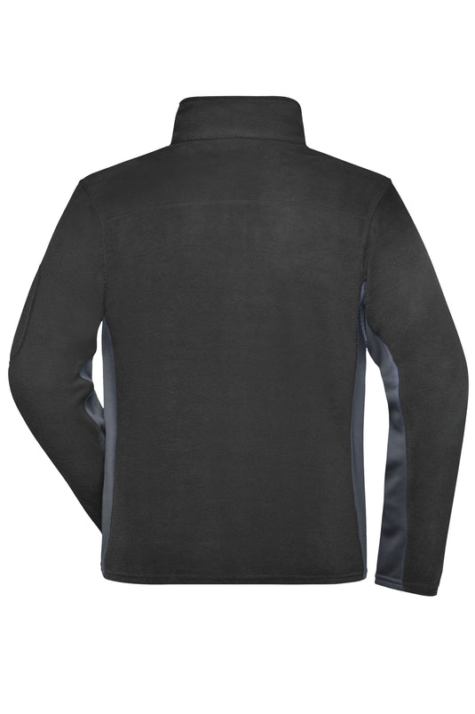 Strapazierfähige Fleece Jacke im Materialmix - JN842