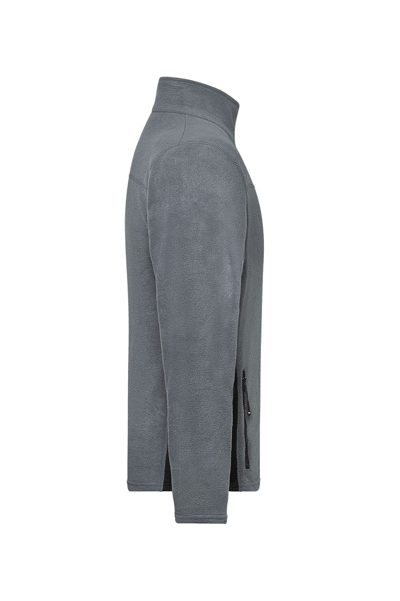 Laden Sie das Bild in Galerie -Viewer, Strapazierfähige Fleece Jacke im Materialmix - JN842

