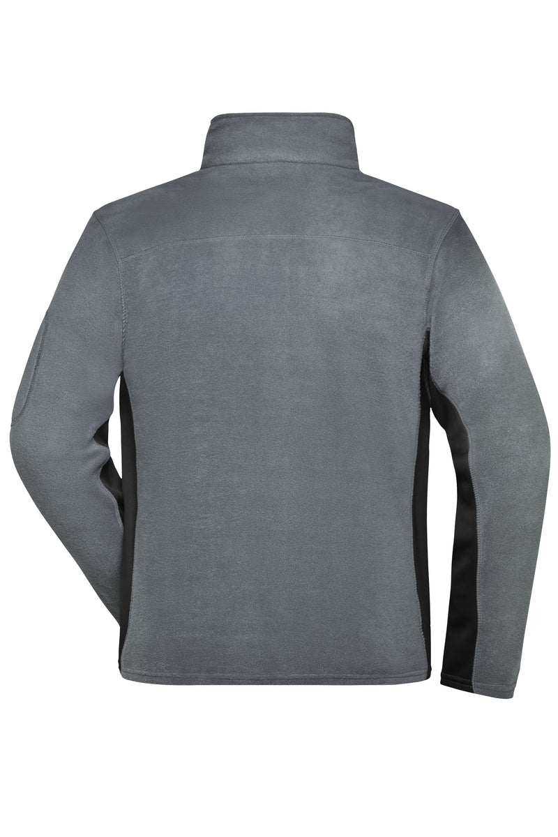 Laden Sie das Bild in Galerie -Viewer, Strapazierfähige Fleece Jacke im Materialmix - JN842
