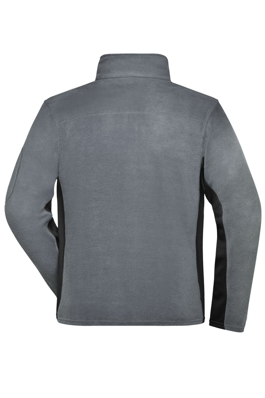 Strapazierfähige Fleece Jacke im Materialmix - JN842