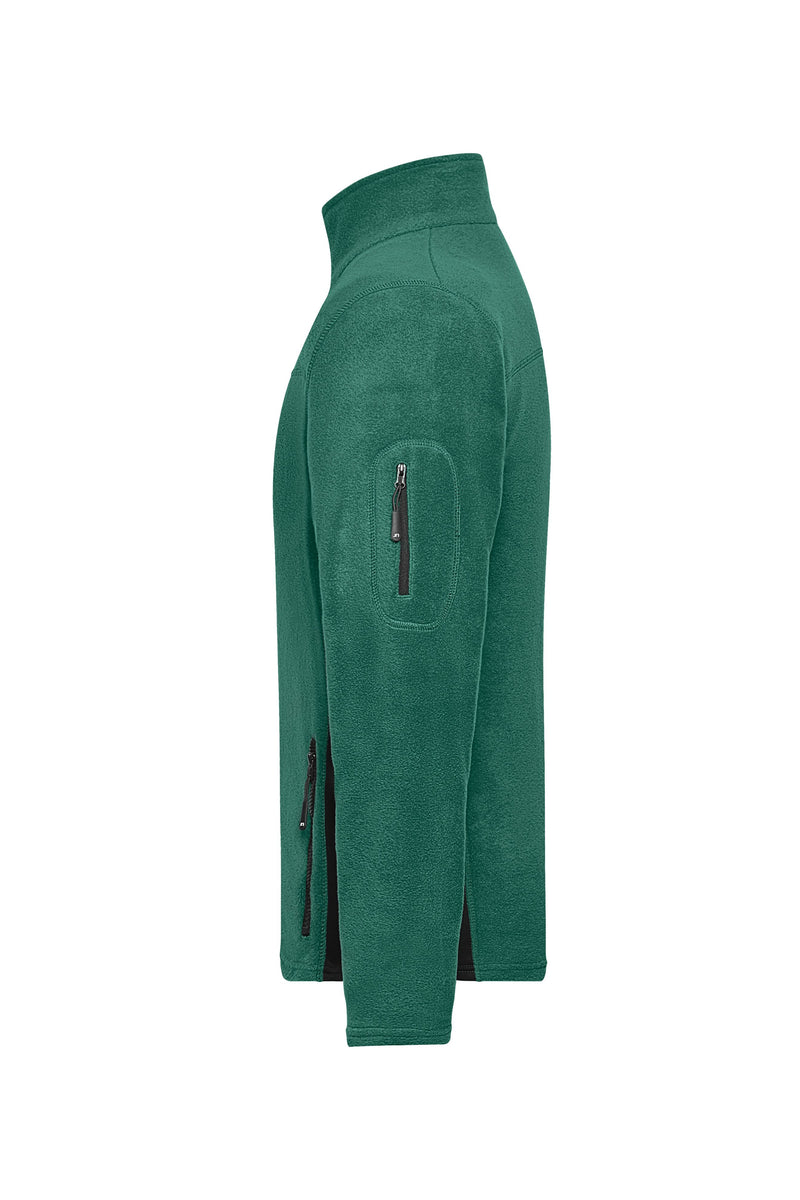 Laden Sie das Bild in Galerie -Viewer, Strapazierfähige Fleece Jacke im Materialmix - JN842
