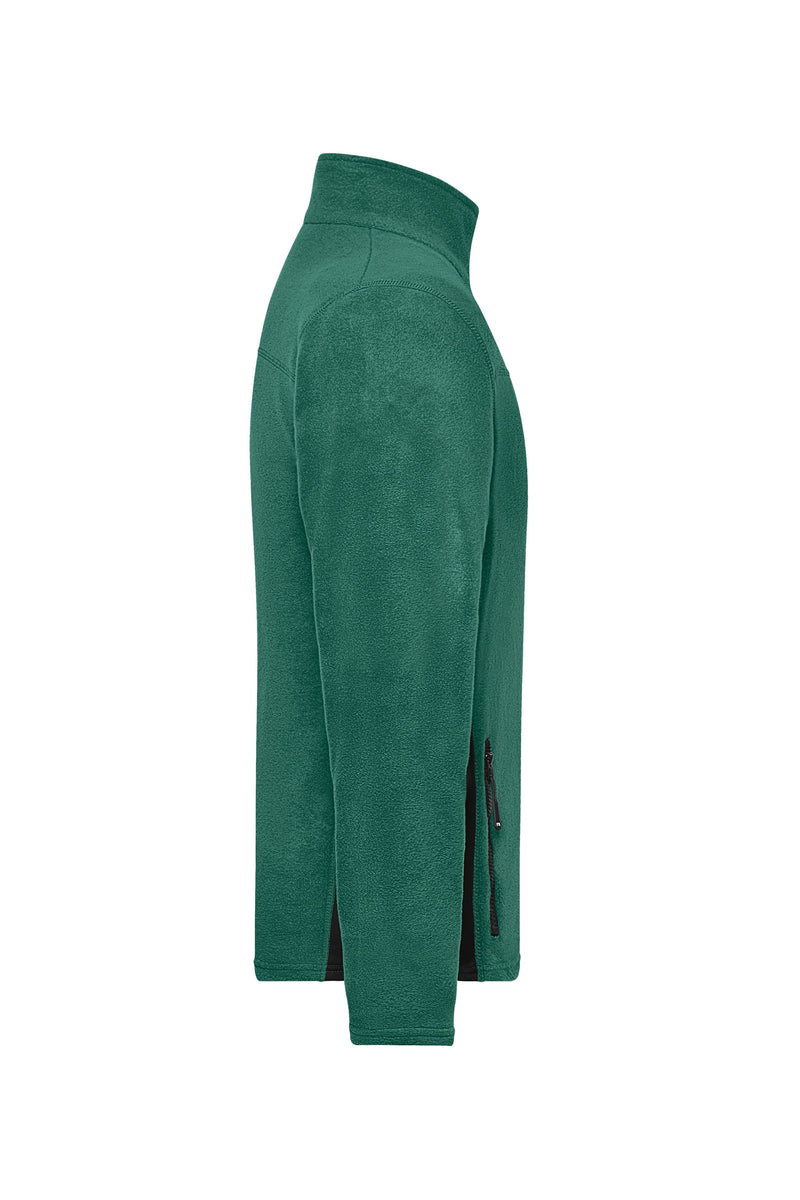 Laden Sie das Bild in Galerie -Viewer, Strapazierfähige Fleece Jacke im Materialmix - JN842
