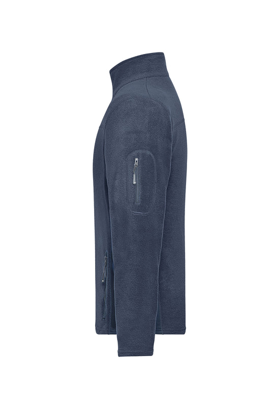 Strapazierfähige Fleece Jacke im Materialmix - JN842