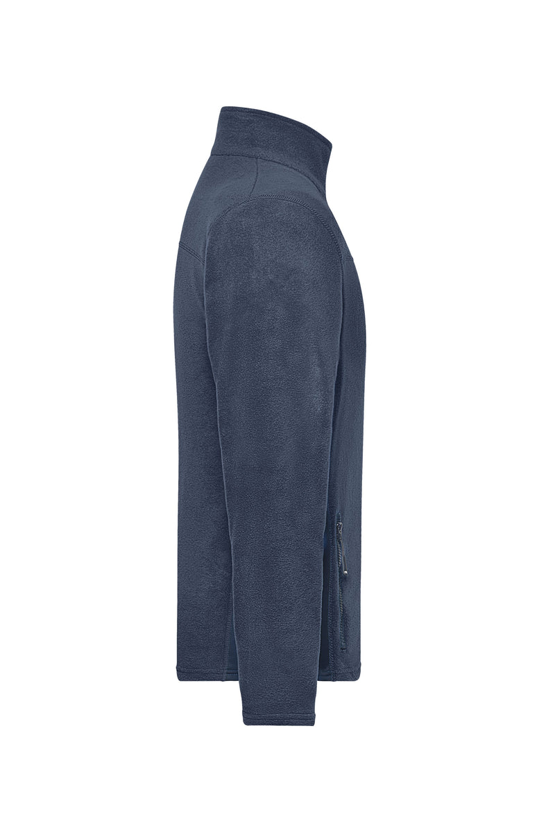 Laden Sie das Bild in Galerie -Viewer, Strapazierfähige Fleece Jacke im Materialmix - JN842
