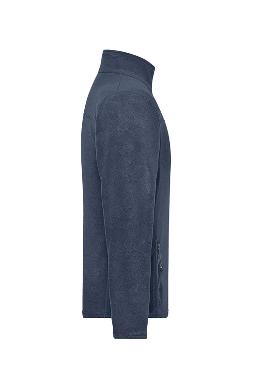 Strapazierfähige Fleece Jacke im Materialmix - JN842