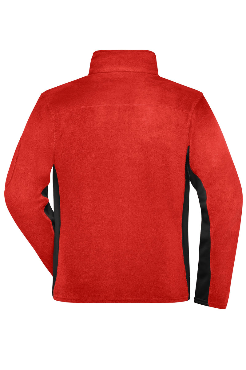 Laden Sie das Bild in Galerie -Viewer, Strapazierfähige Fleece Jacke im Materialmix - JN842
