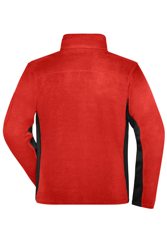 Strapazierfähige Fleece Jacke im Materialmix - JN842